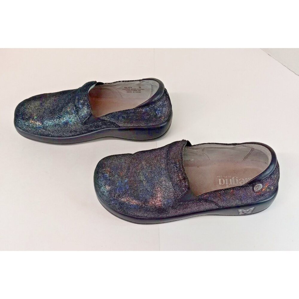 Alegria Women's Shoes US 7.5 (38 EU) Leather Nursing Kel-674 Slip Resistant  GUC
